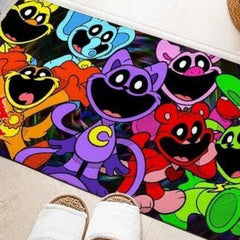 Smiling Critters Carpet Living Room Bedroom Sofa Rug Door Mat Kitchen Bathroom Mats for Kids Adults