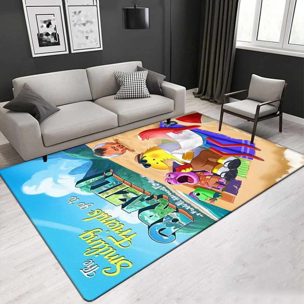 Smiling Friends Carpet Living Room Bedroom Mats Kitchen Bathroom Rugs
