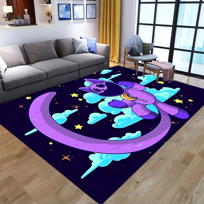 Smiling Critters Carpet Living Room Bedroom Sofa Rug Door Mat Kitchen Bathroom Mats for Kids Adults