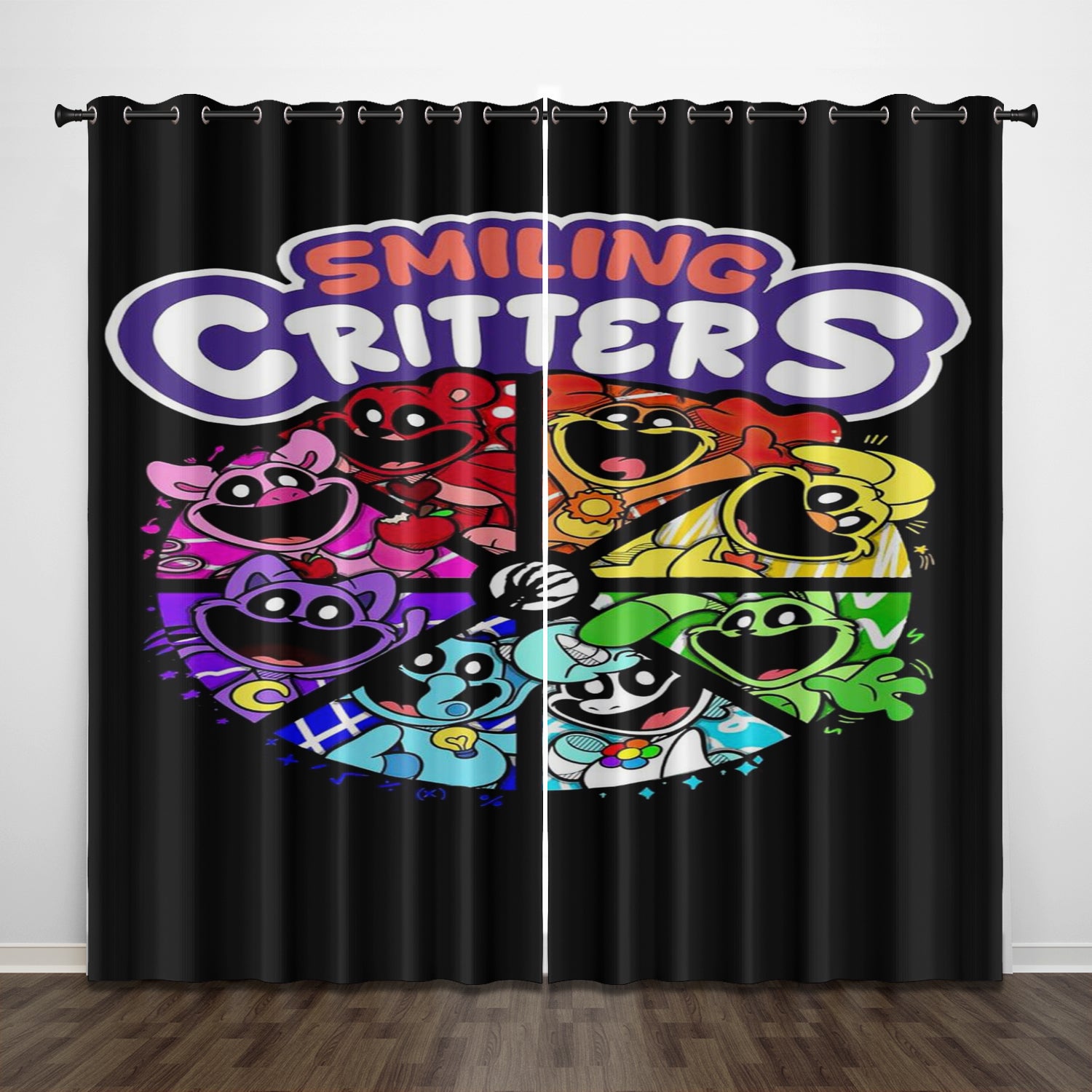 Smiling Critters Blackout Curtains Drapes For Window Treatment Set