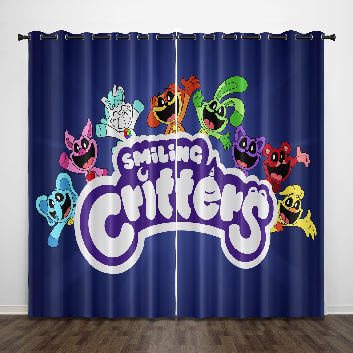 Smiling Critters Blackout Curtains Drapes For Window Treatment Set