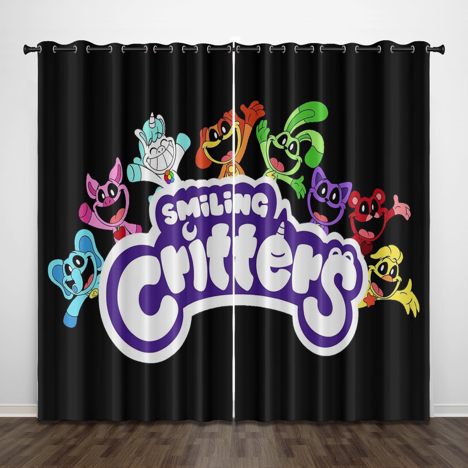 Smiling Critters Blackout Curtains Drapes For Window Treatment Set