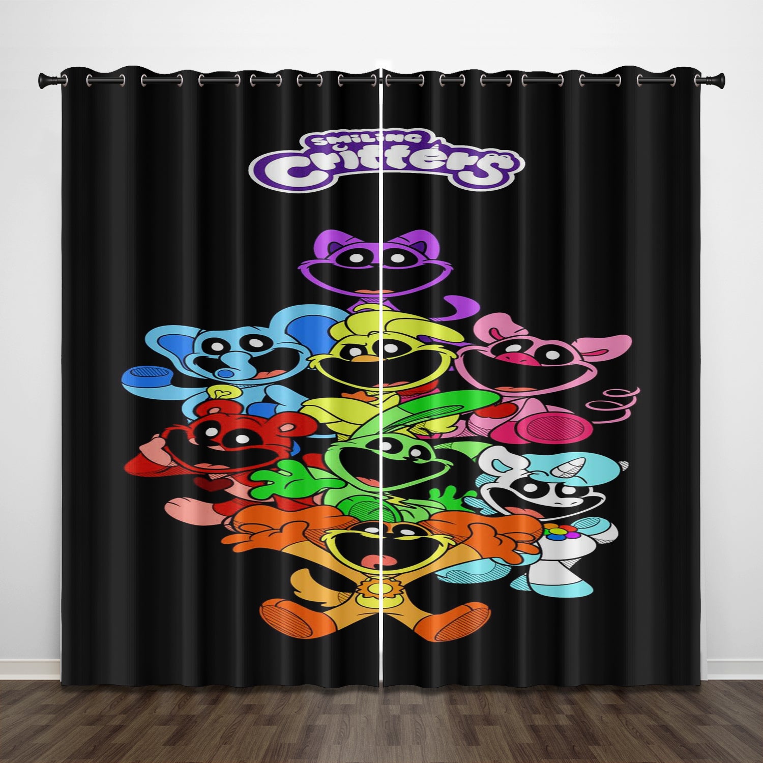 Smiling Critters Blackout Curtains Drapes For Window Treatment Set