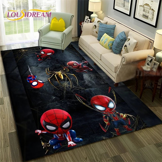 Spider Man Into the Spider Verse Miles Morales Cosplay Carpet Living Room Bedroom Bathroom Mat