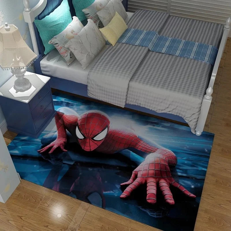 Spider Man Into the Spider Verse Miles Morales Cosplay Carpet Living Room Bedroom Bathroom Mat