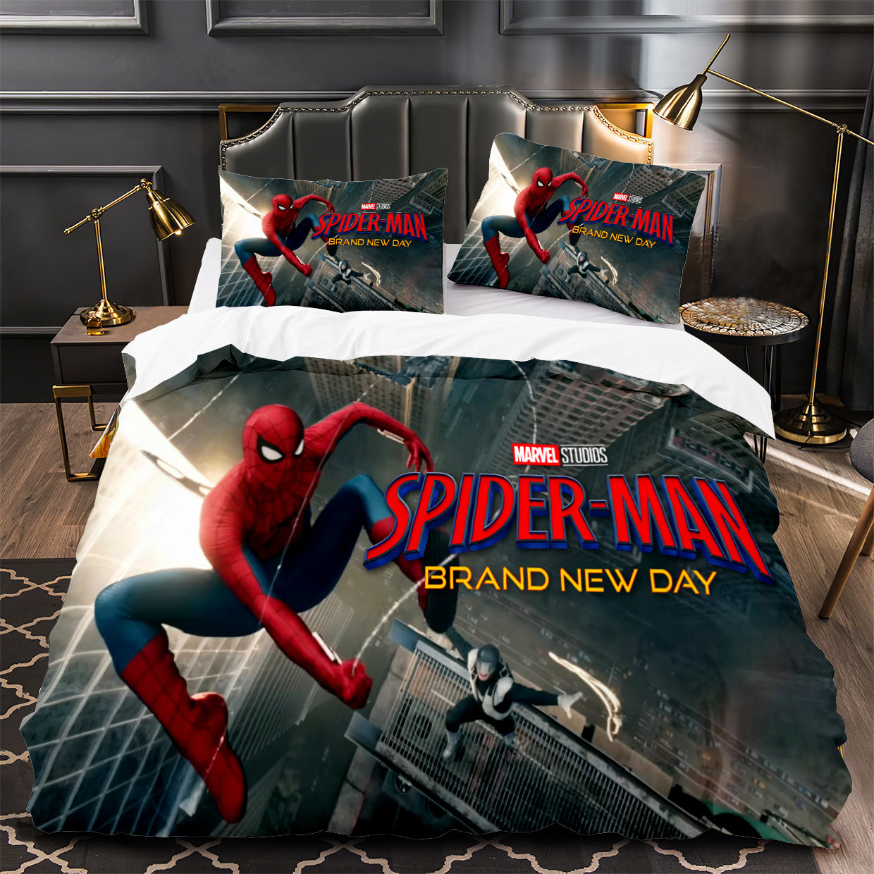 Spiderman Brand New Day Duvet Cover Quilt Case Pillowcase Bedding Set Without Filler