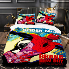 Spiderman Brand New Day Duvet Cover Quilt Case Pillowcase Bedding Set Without Filler