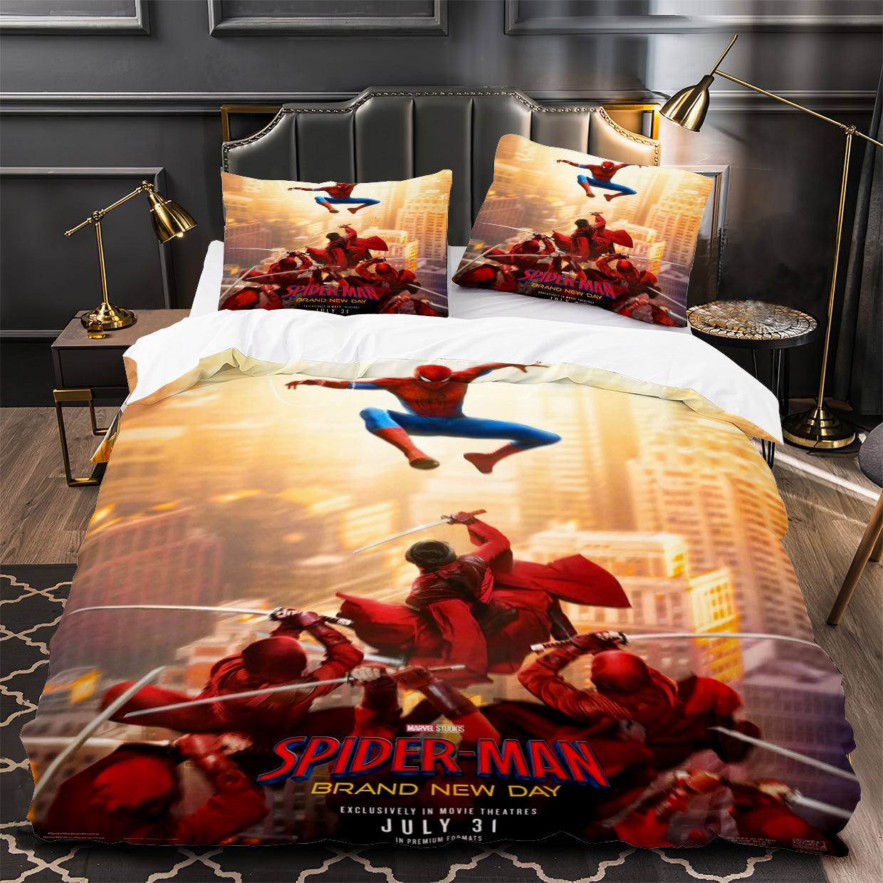 Spiderman Brand New Day Duvet Cover Quilt Case Pillowcase Bedding Set Without Filler