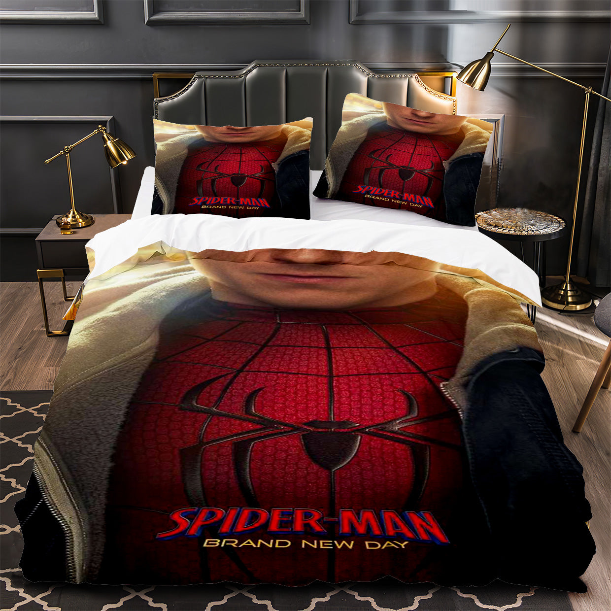 Spiderman Brand New Day Duvet Cover Quilt Case Pillowcase Bedding Set Without Filler