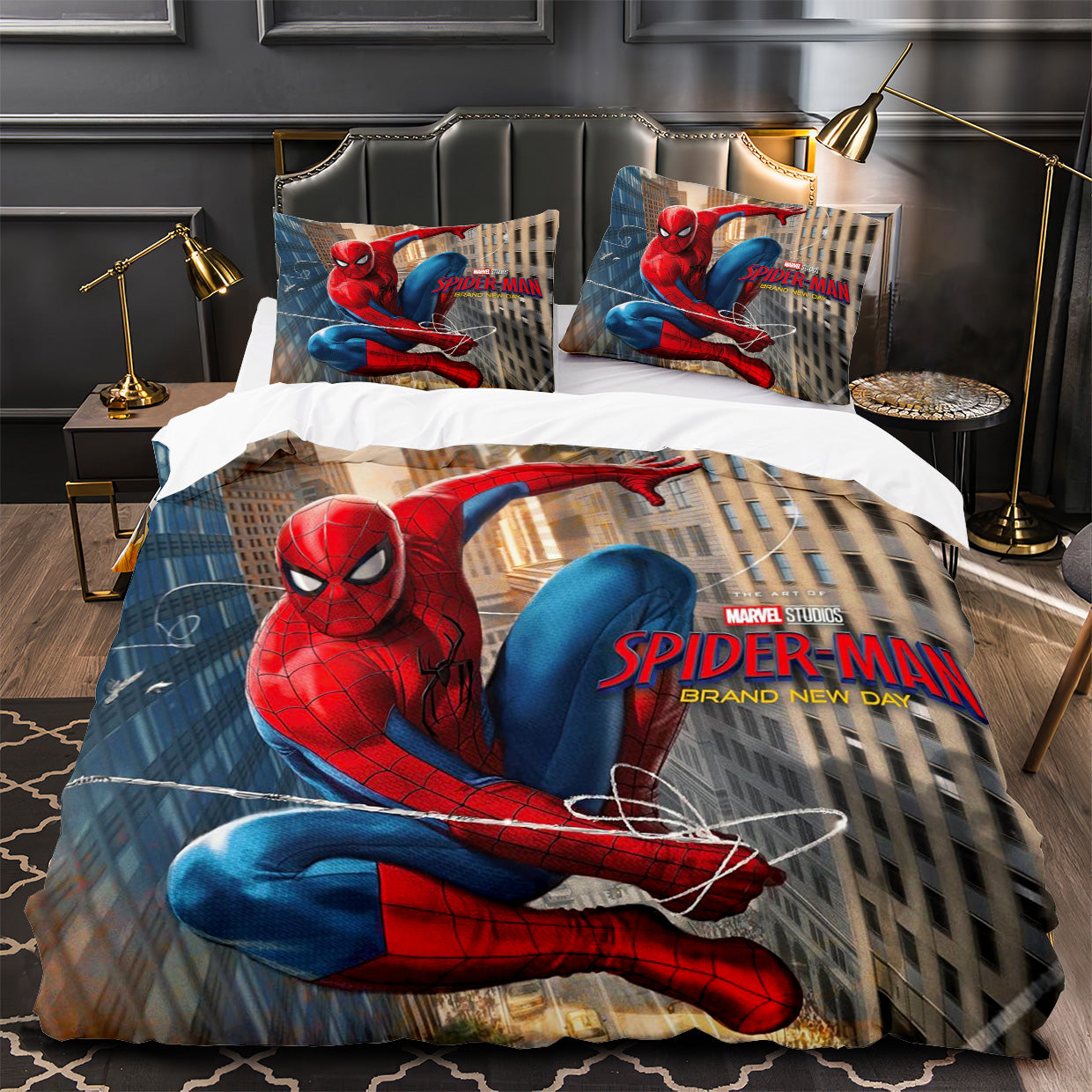 Spiderman Brand New Day Duvet Cover Quilt Case Pillowcase Bedding Set Without Filler