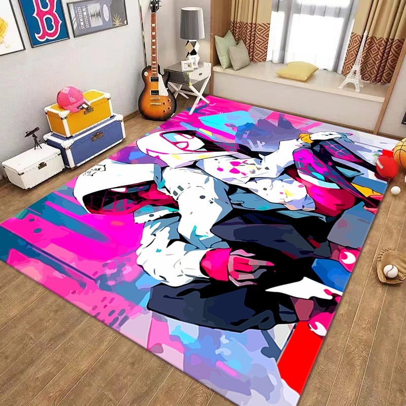 Spiderman Gwen Stacy Cosplay Carpet Living Room Bedroom Sofa Rug Door Mat