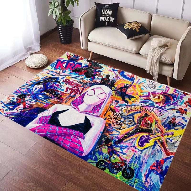 Spiderman Gwen Stacy Cosplay Carpet Living Room Bedroom Sofa Rug Door Mat
