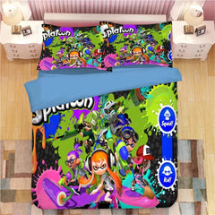 Splatoon 3D Printed Duvet Cover Quilt Cover Pillowcases Bedding Set