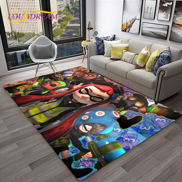 Splatoon Cosplay Carpet Living Room Bedroom Sofa Rug Door Mat