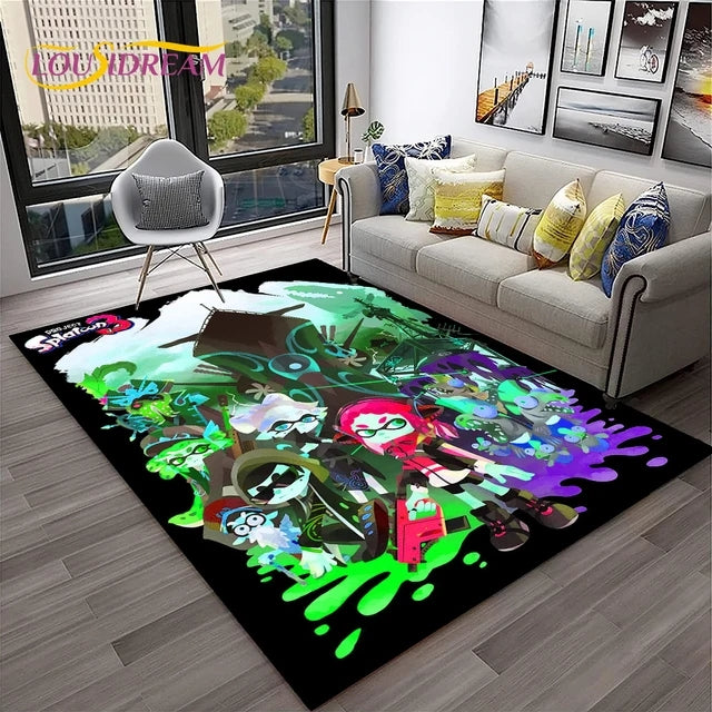 Splatoon Cosplay Carpet Living Room Bedroom Sofa Rug Door Mat