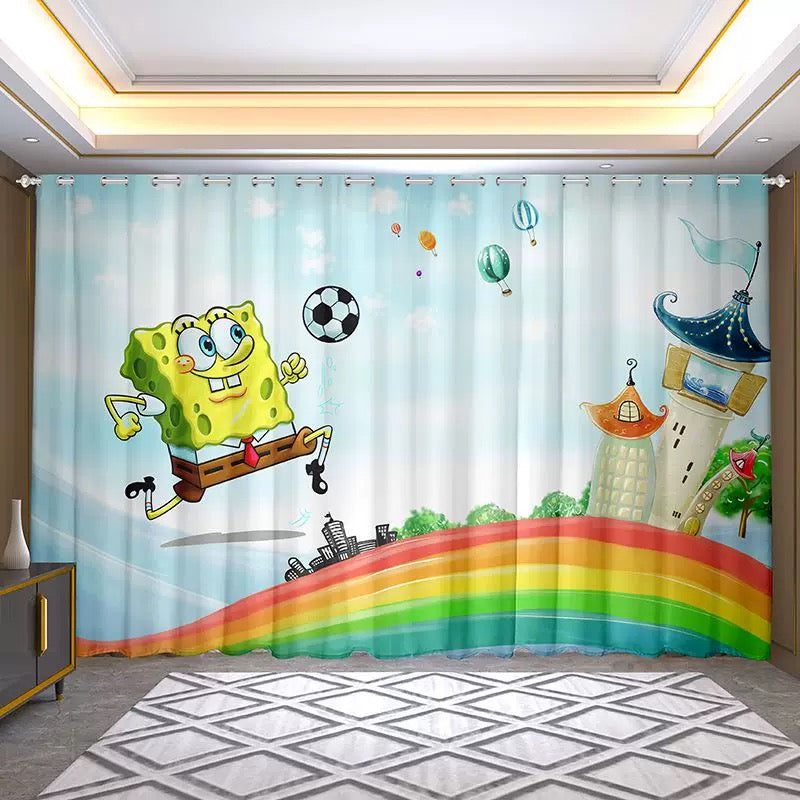 SpongeBob SquarePants  Blackout Curtains Drapes for Window Treatment Set