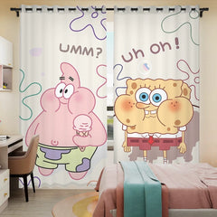 SpongeBob SquarePants  Blackout Curtains Drapes for Window Treatment Set
