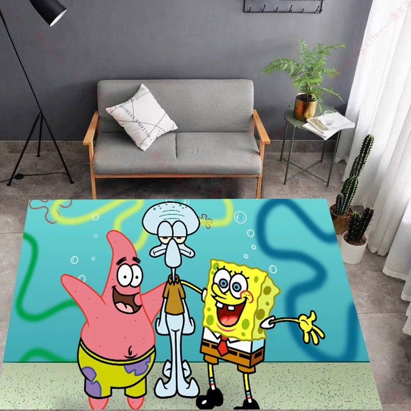 SpongeBob SquarePants Carpet Living Room Bedroom Mats Kitchen Bathroom Rugs