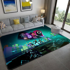 Squids Game Cosplay Carpet Living Room Bedroom Sofa Rug Door Mats