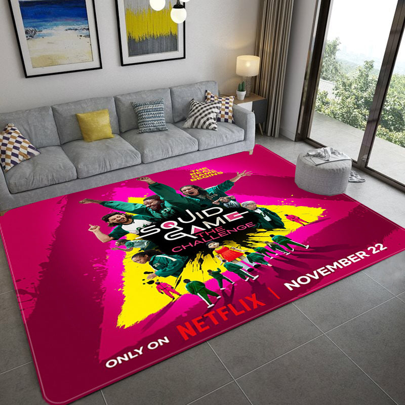 Squids Game Cosplay Carpet Living Room Bedroom Sofa Rug Door Mats