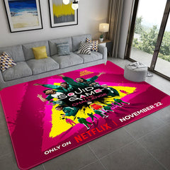 Squids Game Cosplay Carpet Living Room Bedroom Sofa Rug Door Mats
