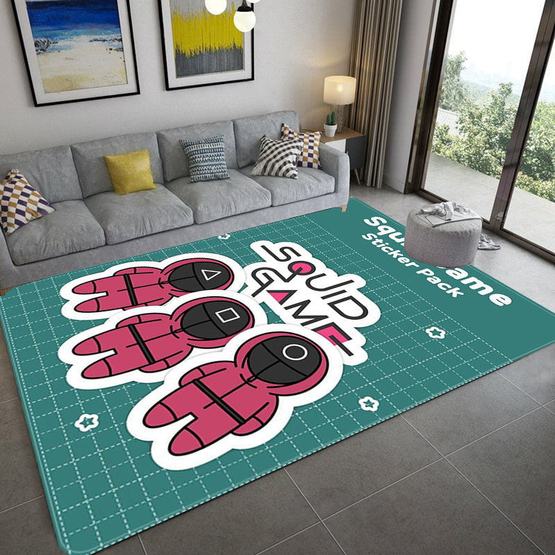 Squids Game Cosplay Carpet Living Room Bedroom Sofa Rug Door Mats