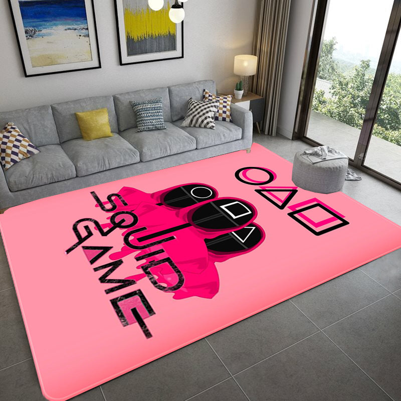 Squids Game Cosplay Carpet Living Room Bedroom Sofa Rug Door Mats