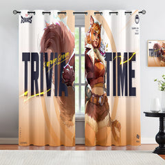 Marvel Rivals Squirrel Girl Blackout Curtains Drapes For Window Treatment Set