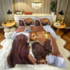 ‌Marvel Rivals Squirrel Girl Comforter Pillowcase Sets Blanket All Season Reversible Quilted Duvet