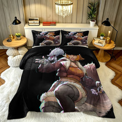 ‌Marvel Rivals Squirrel Girl Comforter Pillowcase Sets Blanket All Season Reversible Quilted Duvet