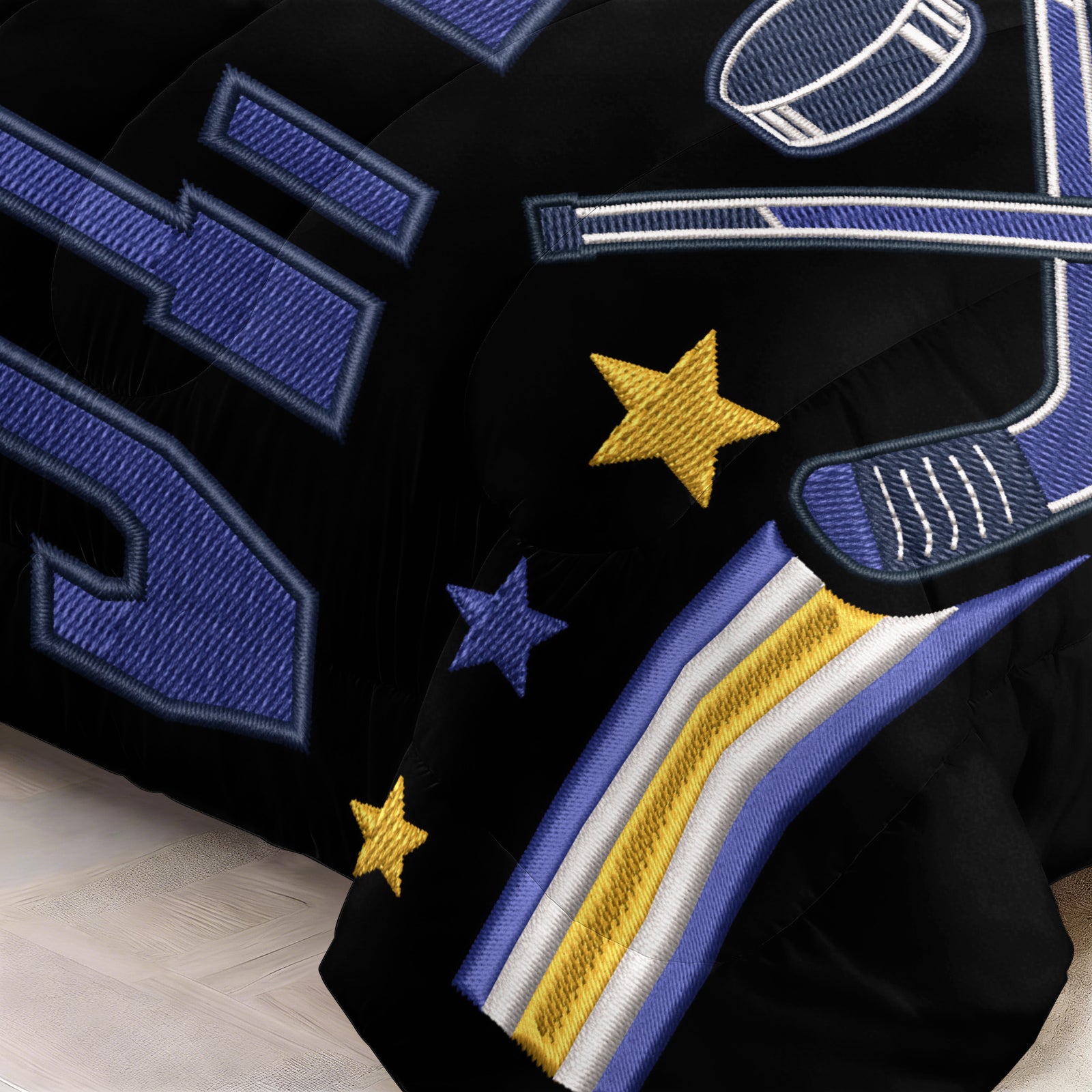 St Louis Blues Hockey League Comforter Pillowcase Sets Blanket All Season Reversible Quilted Duvet