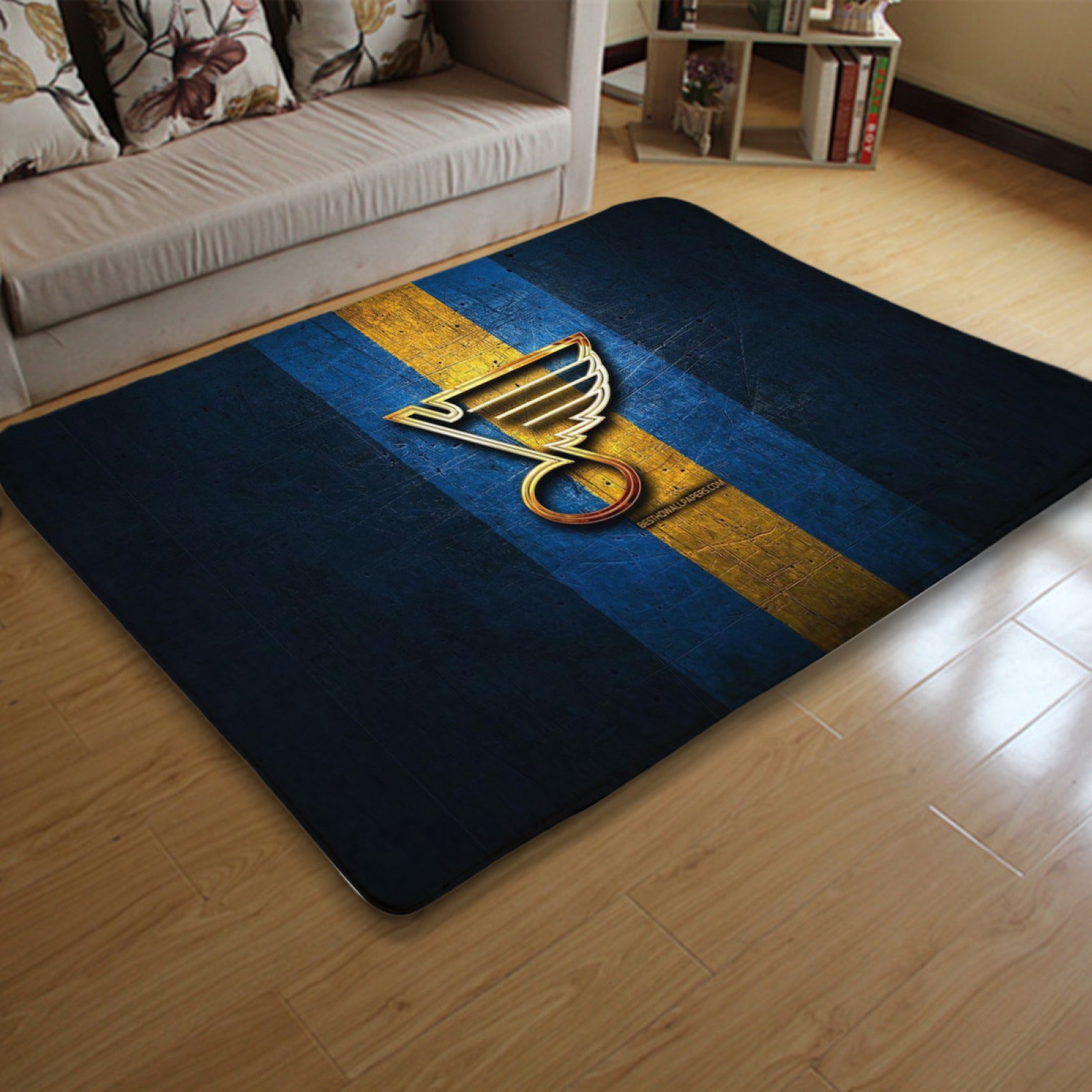 St. Louis Blues Hockey League Carpet Living Room Bedroom Mats Kitchen Bathroom Rugs