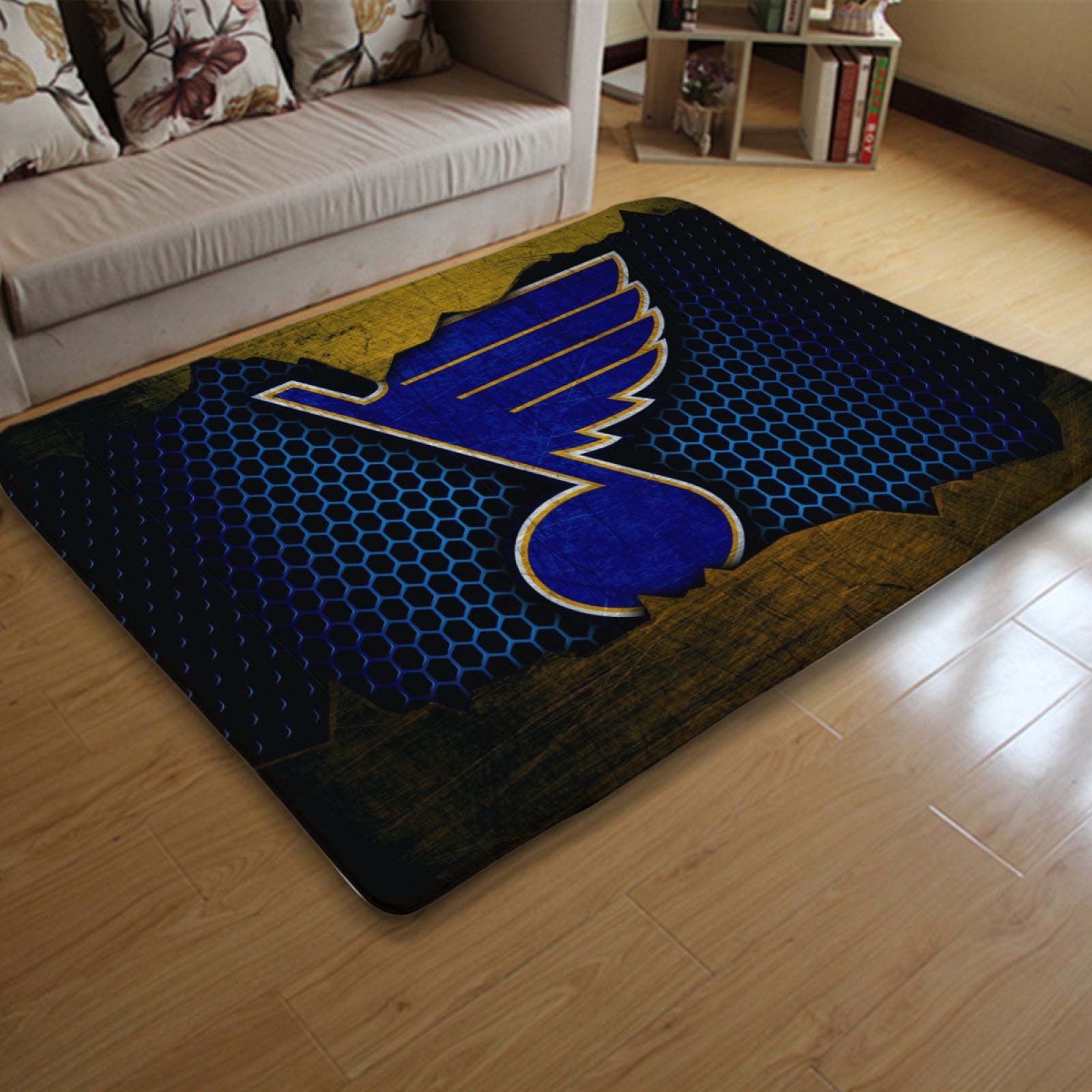 St. Louis Blues Hockey League Carpet Living Room Bedroom Mats Kitchen Bathroom Rugs