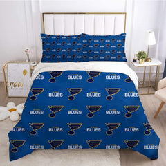 St. Louis Blues Hockey League Duvet Cover Quilt Case Pillowcases