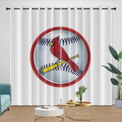 St Louis Cardinals Blackout Curtain for Living Room Bedroom Window Treatment