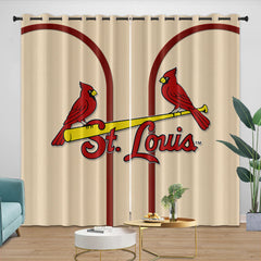 St Louis Cardinals Blackout Curtain for Living Room Bedroom Window Treatment