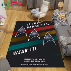 Star Trek Carpet Living Room Bedroom Mats Kitchen Bathroom Rugs