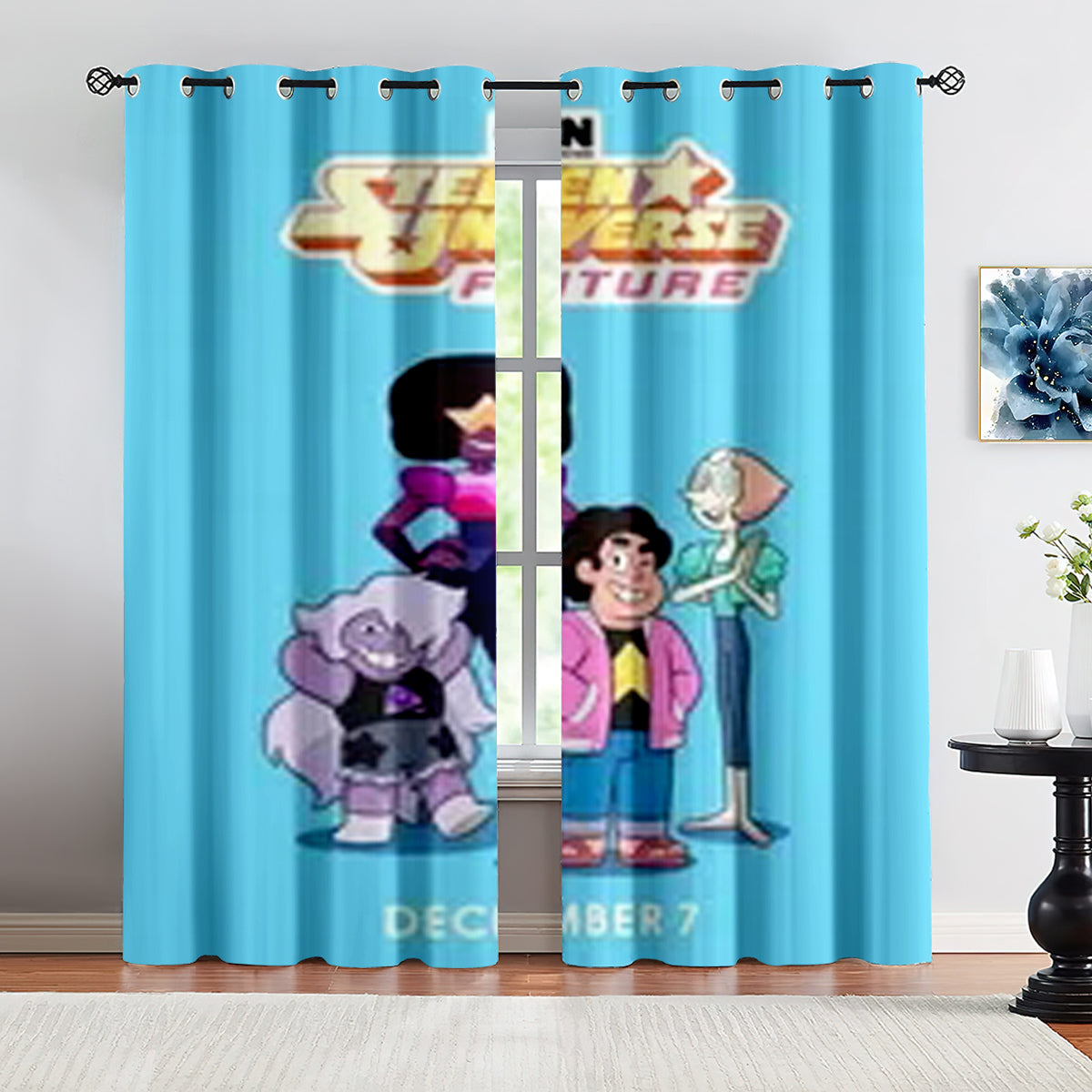 Steven Universe Blackout Curtains Drapes for Window Treatment Set