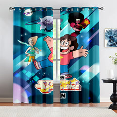 Steven Universe Blackout Curtains Drapes for Window Treatment Set