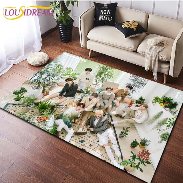 Stray kids Cosplay Carpet Living Room Bedroom Sofa Rug Door Mat