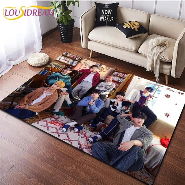 Stray kids Cosplay Carpet Living Room Bedroom Sofa Rug Door Mat