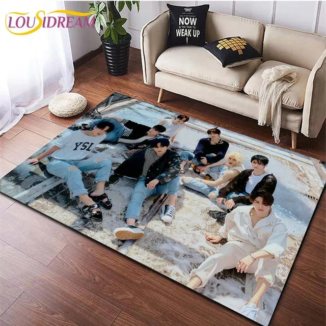 Stray kids Cosplay Carpet Living Room Bedroom Sofa Rug Door Mat