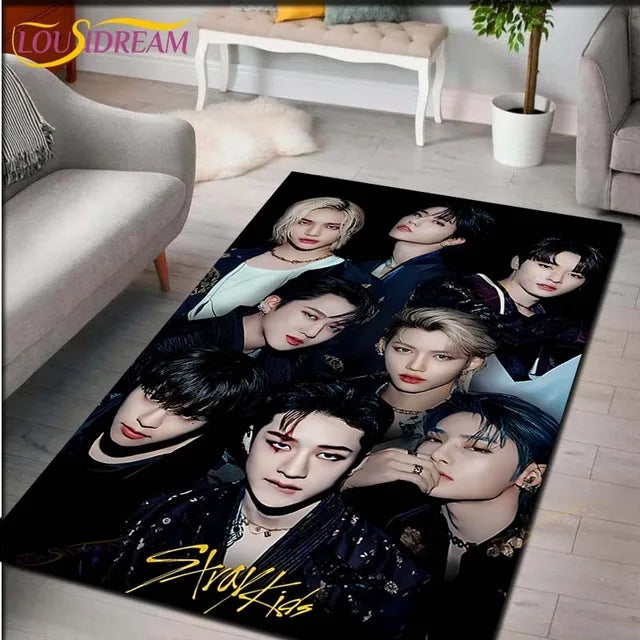 Stray kids Cosplay Carpet Living Room Bedroom Sofa Rug Door Mat