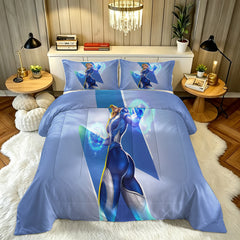 ‌Marvel Rivals Sue Storm Comforter Pillowcase Sets Blanket All Season Reversible Quilted Duvet