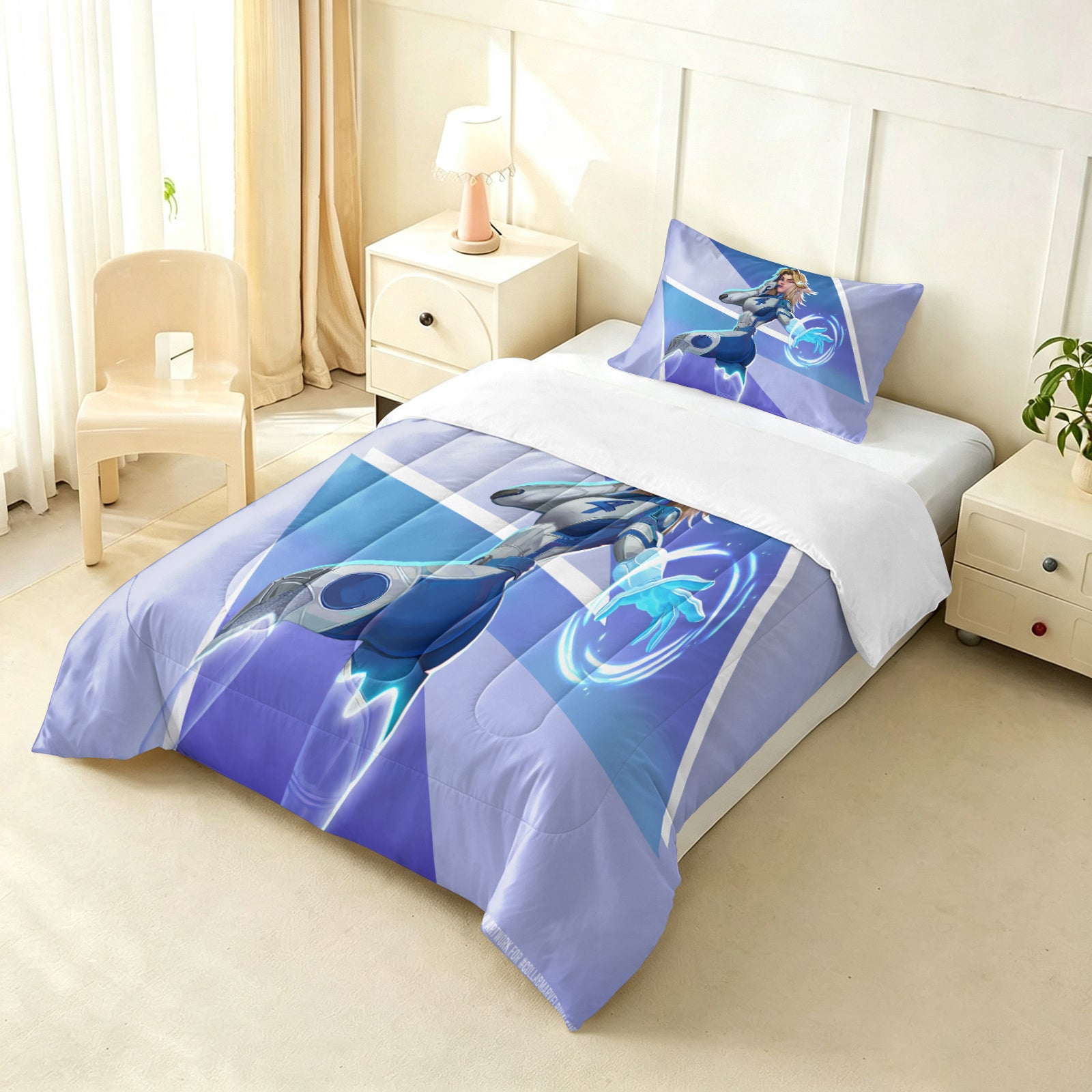 ‌Marvel Rivals Sue Storm Comforter Pillowcase Sets Blanket All Season Reversible Quilted Duvet