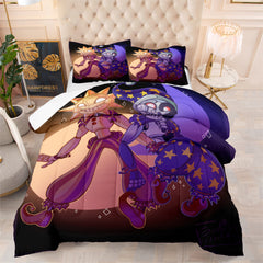 Fnaf Sundrop And Moondrop Comforter Pillowcase Sets Blanket All Season Reversible Quilted Duvet