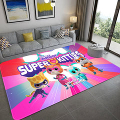 Super Kitties Cosplay Carpet Living Room Bedroom Sofa Rug Door Mats