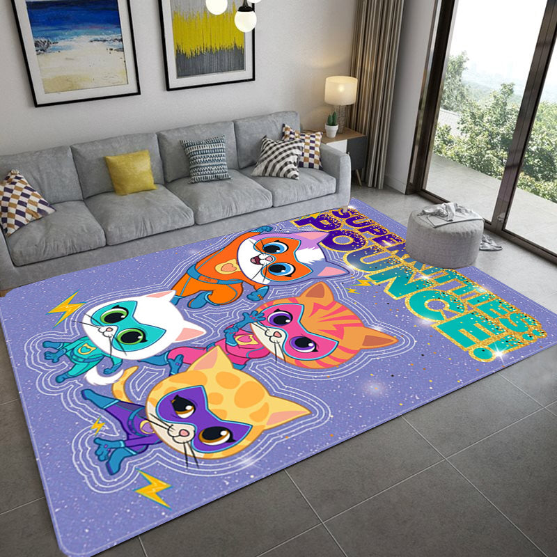 Super Kitties Cosplay Carpet Living Room Bedroom Sofa Rug Door Mats