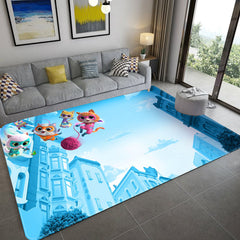 Super Kitties Cosplay Carpet Living Room Bedroom Sofa Rug Door Mats