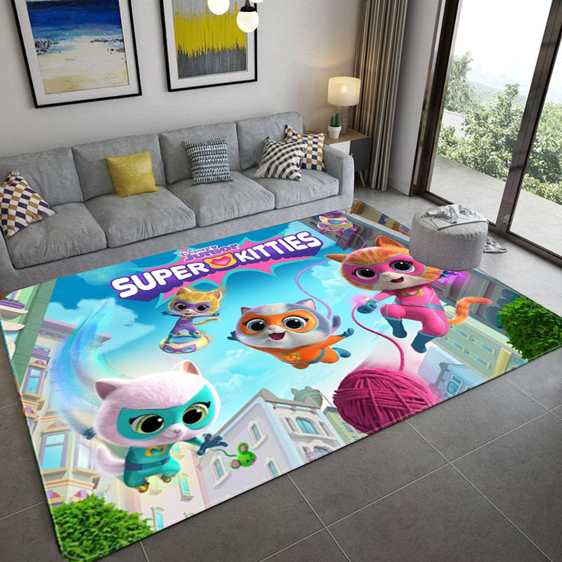 Super Kitties Cosplay Carpet Living Room Bedroom Sofa Rug Door Mats